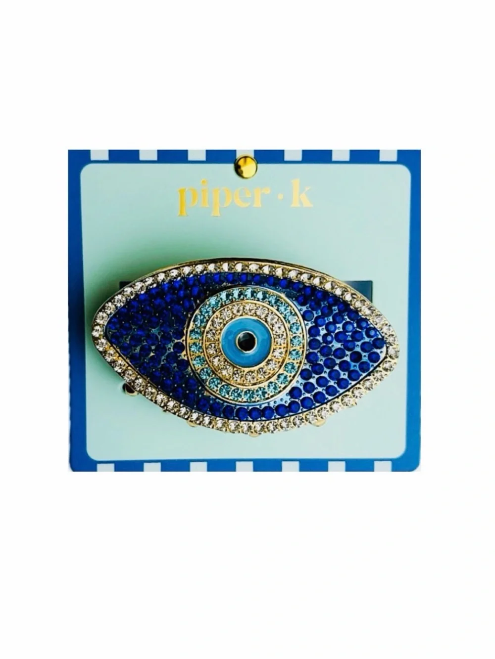 NWT ⚜️🧿⚜️ Piper K Evil Eye Enamel Hair Claw Clip